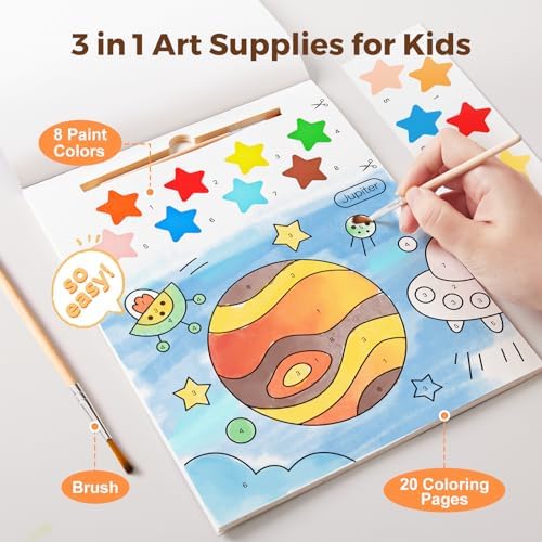 Jar Melo Paint with Water Books for Toddlers, Exploring Space