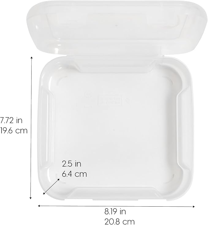 IRIS USA Scrapbook Case |Made in USA| Fits 6"x6" - Thick (8-Pack) - Clear