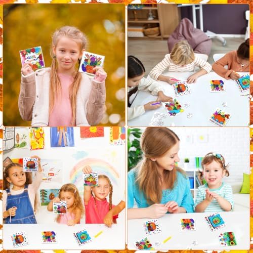 Thanksgiving Fall Crafts for kids, Autumn Art Activity DIY Blank Puzzle Toy