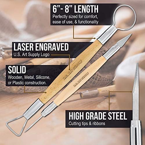 U.S. Art Supply Pottery & Clay Tools Set (53-Piece)