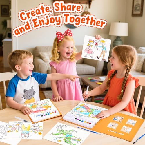 JoyCat Paint with Water Coloring Books for Toddlers (Comics)