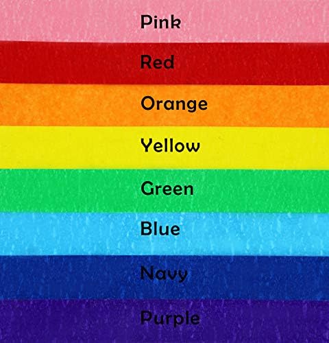 Colored Masking Tape 8 Rolls 0.7 Inch x 13 Yard Kids DIY Craft Set, Colored Tape for Classroom & Party Decorations Art Projects, Labeling or Coding, Assorted Color Coded and Home Painting
