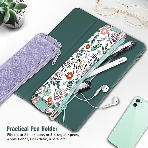 FINPAC 2-Pack Elastic Pen Holder for Notebook Leather Pen Holder