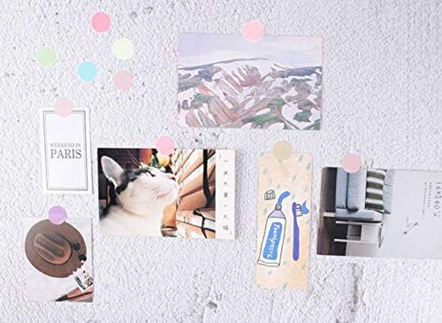 YUBBAEX Morandi 5/16" Dot Washi Tape Round Stickers 1250 Dots Stickers for Journal Planner Scrapbooking 2 3/8" x 10‘ (Genial)