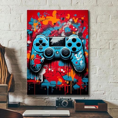 VeGuude Graffiti Gaming Controller Diamond Art Kits for Adults (12x16 Inch)