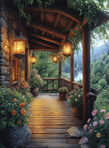 Garden Diamond Art Kits for Adults Diamond Painting Kits 12X16 inch