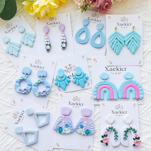 Xaekicr Abstract Shapes Polymer Clay Cutters Set – Clay Cutters for Polymer Molds, Clay Earring and Versatile Tools