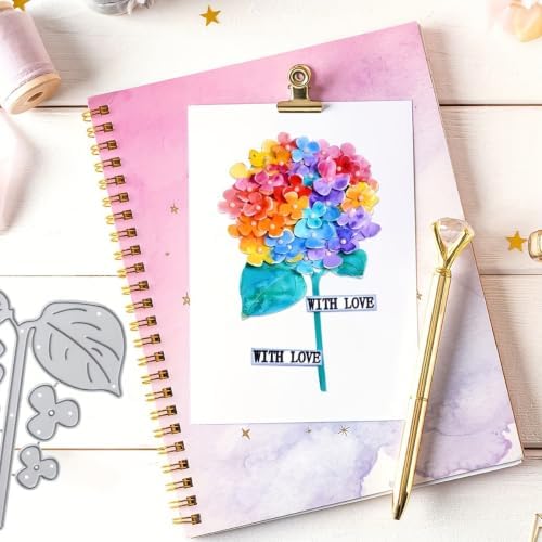 Flowers Metal Cutting Die for Scrapbooking - Cut Stencils for DIY Scrapbook Photo Album Decorative Paper Card, Card Making Supplies, Stencils & Crafting Die Cut (Flower Leaves 3.6 x 2.7 in)
