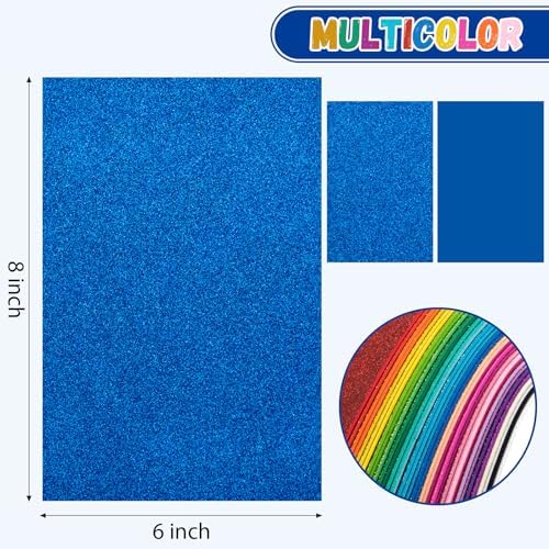 36 Pack Glitter Foam Sheets Craft 8 x 6 inch 36 Colors