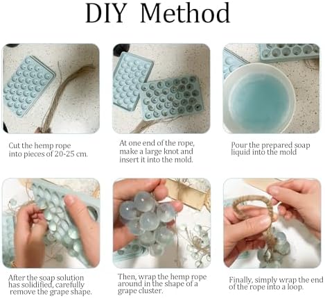 DIY Soap Making Kit Grape Soap Molds Exquisite Soaps Mold for Gift (Without soap)