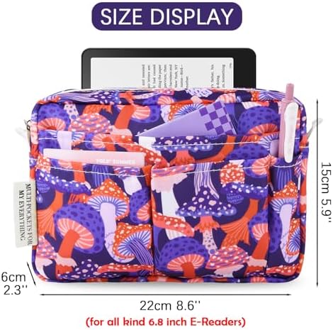 Multiple Pockets Portfolio Organizer with Zippered,Storage Pencil Pouch Bag