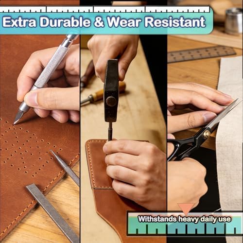 43x16 Inch Durable Workbench Mat, Foldable Rubber Pad with SAE & Metric Measuring Scales, Lightweight Portable Mat with Carry Bag for DIY, Carpentry & Repair Projects (Version 2)
