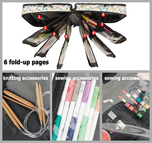 PACMAXI Sewing Accessories Storage Carrying Bag, Knitting, Craft Tools