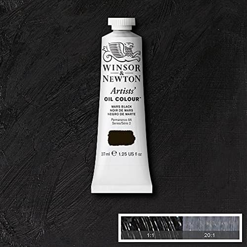 Winsor & Newton Artists' Oil Paint, 37ml Tube, Mars Black
