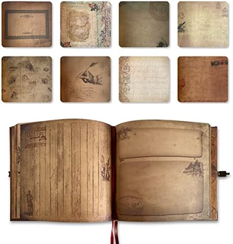Our Adventure Book Scrapbook for Couples | Vintage DIY photo album journal for wedding, anniversary, travel memories, tickets, notes, stickers, and keepsakes