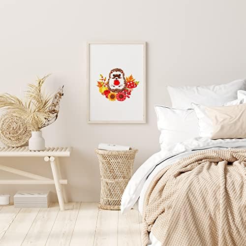 Louise Maelys Cute Hedgehog Embroidery Kit for Beginners Animal Craft