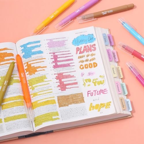 Mr. Pen- No Bleed Gel Highlighters, Dark Sunshine & Smiles, 8 Pack