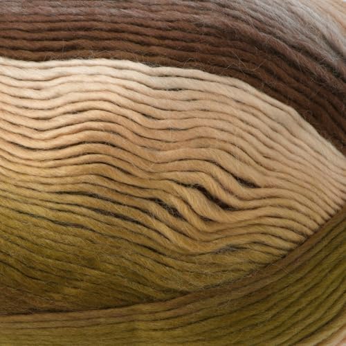 Loops & Threads Facets Yarn - Yarn for Knitting, Crochet, Weaving, and Arts & Crafts - Toffee, Acrylic, 3.5 oz