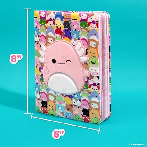 Squishmallows Original Archie the Axolotl Squishy Journal, 80 Lined Pages, Cute Diary, Kids Journal, Birthday Gift, Girls Journal, Cute Stationery