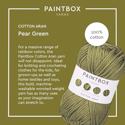 Paintbox Yarns 100% Cotton Aran Yarn 1.76oz / 50g, 93yds / 85m