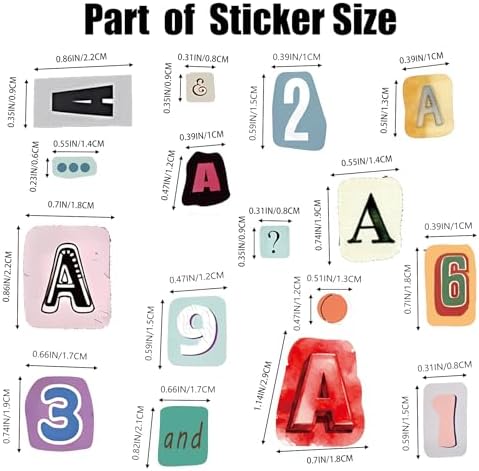 1600+ Pcs Vintage Letter Stickers Book for Scrapbooking DIY Crafts Notebook
