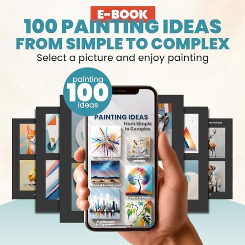 2 Painting Kits for Couples' Date Night, Sip and Paint Kit for Adults
