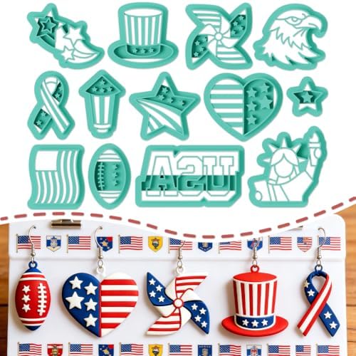 ORIGACH 13 Pcs America Element Polymer Clay Cutters Set