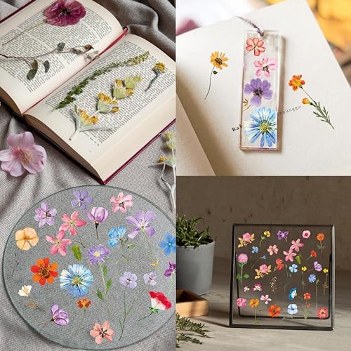 330+ PCS Natural Flower Stickers, Self-Adhesive PVC Nature Floral Stickers for Scrapbook, Laptop, Journal, DIY Project, Spring Themed Party Decors