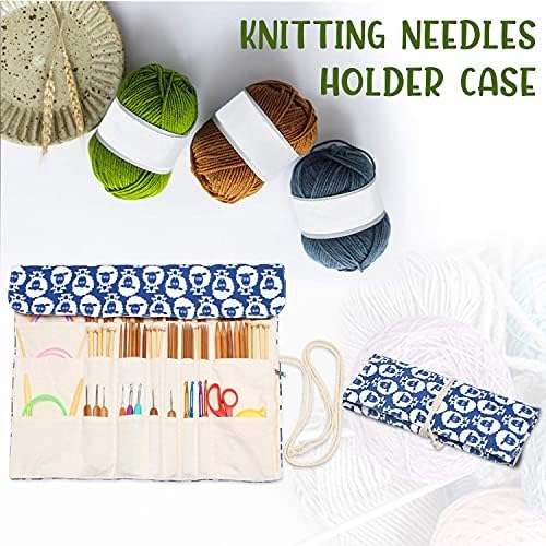 Teamoy Knitting Needle Crochet Hook Case Organizer Holder(up to 14"), Sheep