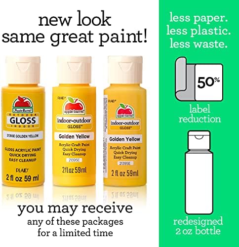 Apple Barrel Paint GLOSS ACRYLIC, 2 oz, Tangelo 2 Fl Oz