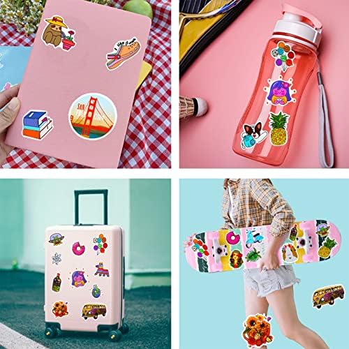 Summer Stickers for Kids Teens,100 Pcs Cute Aesthetic Stickers for Water Bottle, VSCO Waterproof Sticker for Laptop Phone Skateboard
