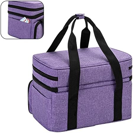 BAFASO Double Layer Sewing Accessories Organizer, Purple