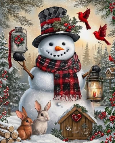 Axquilon Christmas Diamond Art Kits for Adults 12x16 in