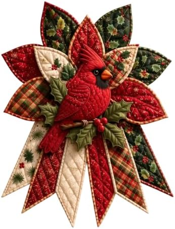 WGOHNUAHA Festive Quilted Christmas Door Hanging DIY Sewing Kit