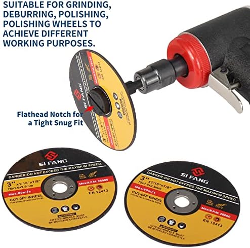 4 Pack Mounting Mandrel 3/8" & 1/4" Arbor Hole for Cut-Off Wheel Circular Saw Blade 1/4" Shaft for Die Grinder Rotary Tool