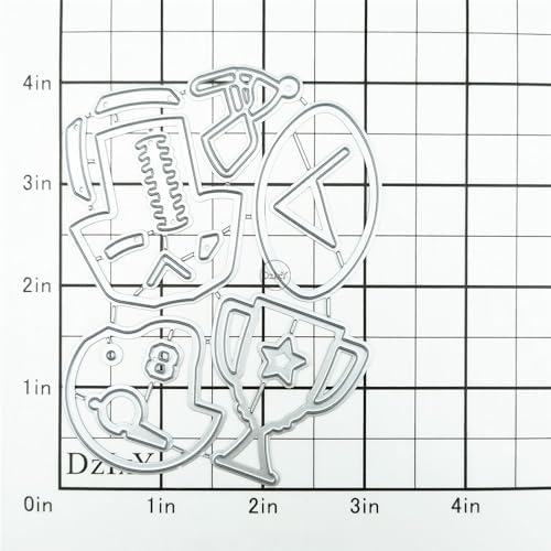 Patchwork Baseball Clothes Hat Ball Metal Cutting Dies for Card Making