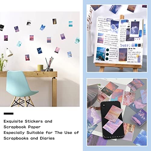 450 Pieces Washi Sticker Set, 9 Set Scrapbooking Diary Planner Album Diary Notebook, Scrapbooking Sticker Journaling Supplies for DIY Arts and Crafts Card Making Laptop Decoration