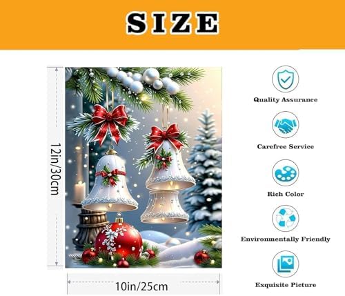 VIGEGU 6 Pack Christmas Paint by Numbers Kit for Adults