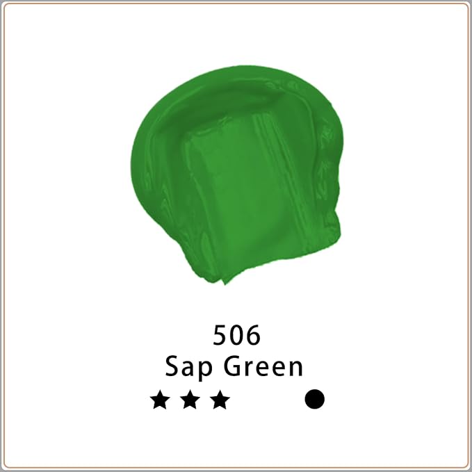 Artecho Sap Green Acrylic Paint 500ml / 17oz Large Bottle