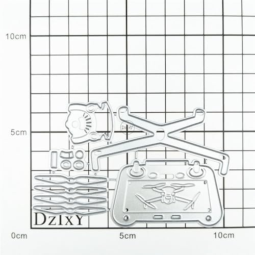 Patchwork Drones Metal Cutting Dies for Card Making