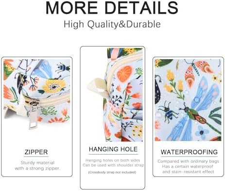 Multiple Pockets Portfolio Organizer with Zippered,Storage Pencil Pouch Bag