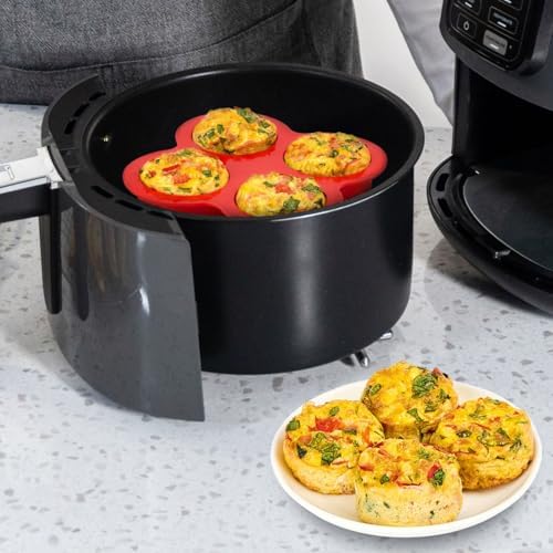 JOERSH Air Fryer Egg Mold, 2 Pack, 4 Cups