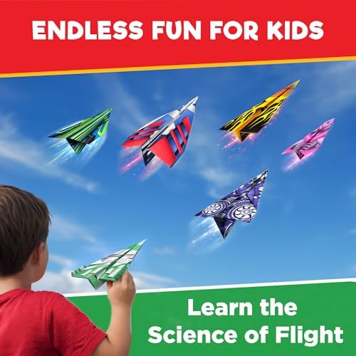 Doctor Jupiter Paper Airplane Book Kit for Kids Ages 4+, Craft Toy