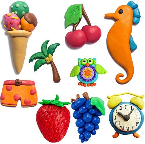 Tomorotec 32 Colors Polymer Clay Kit, 9.6 oz Soft Oven Bake Clay for Kids | Easy to Condition by Hand, Flexible for Blending and Stamping, Accepts Acrylic Paint and Alcohol Ink After Baking