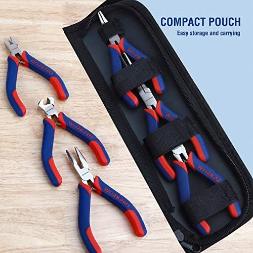 WORKPRO 6-piece Mini Pliers Set with Pouch