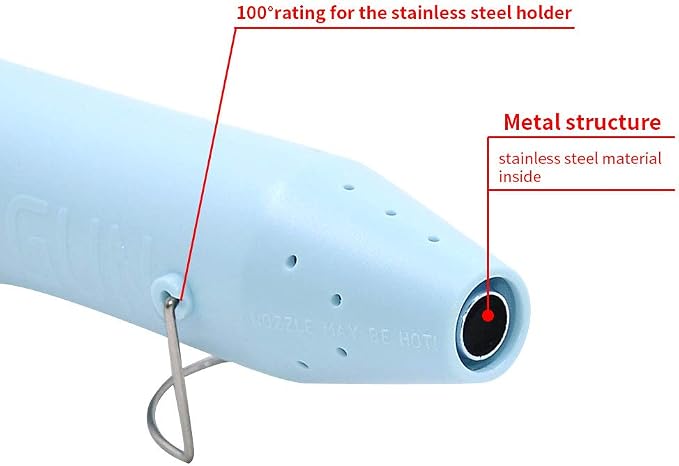 mofa Resin Heat gun,6.6ft Cable 300W Hot Air Gun for Crafting,Acrylic Paint Dryer Multi-Purpose Electric Heating Nozzle (Light Blue)