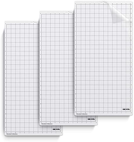 Standard Grip Cutting Mat for Silhouette Cameo 3/2/1 (12x24 inch,3 Mats) Standard Adhesive Sticky Quilting Cricket Cut Mats Replacement Accessories for Silhouette Cameo