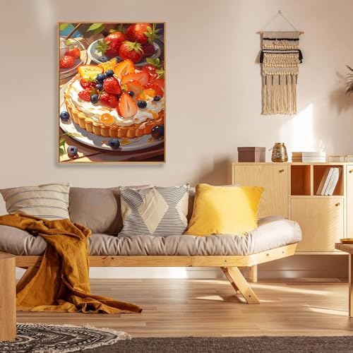 Strawberry Shortcake Diamond Art Kits for Adults, Diamond Painting 12x16 in