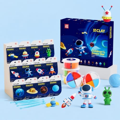Air Dry Clay Kit -12 Space Theme Modeling Clay for Kids Arts and Crafts