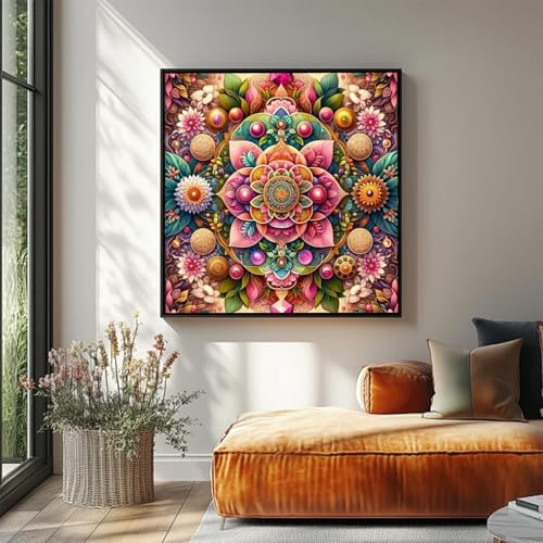 EIBEILI Diamond Art Kits for Adults Mandala Flower Diamond Painting Kits
